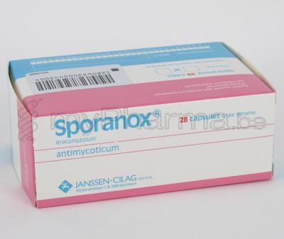 Pharmacie Parent SPRL Home SPORANOX 100 MG 28 CAPS