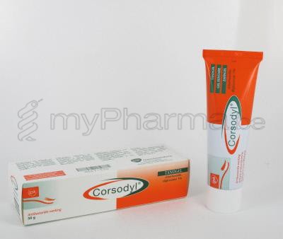 CORSODYL 50 G GEL DENTAIRE (médicament)