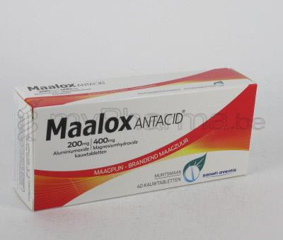 MAALOX ANTACID 40 COMP (médicament)