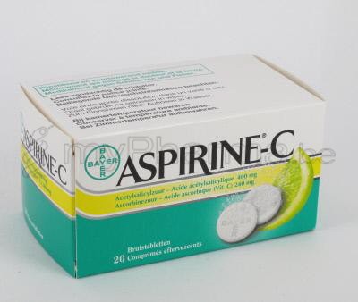 ASPIRINE-C 20 COMP EFFERV  (médicament)