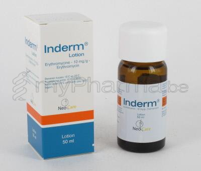 INDERM 1% 50 ML LOTION (médicament)