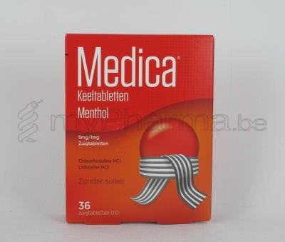 MEDICA MENTHOL 36 COMP À SUCER (médicament)