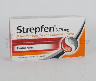 STREPFEN 8,75 MG 24 PASTILLES SANS SUCRE           (médicament)
