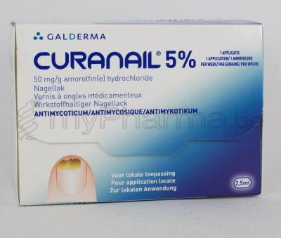 CURANAIL 5% 2,5 ML VERNIS A ONGLES                (médicament)