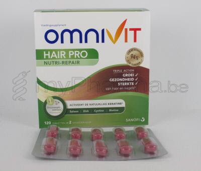 OMNIVIT HAIR PRO NUTRI REPAIR 120 CAPS (complément alimentaire)