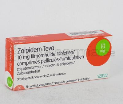 Pharmacie Parent SPRL : Home > Substances actives - Z Zolpidem ZOLPIDEM TEVA 10 MG 30 COMP