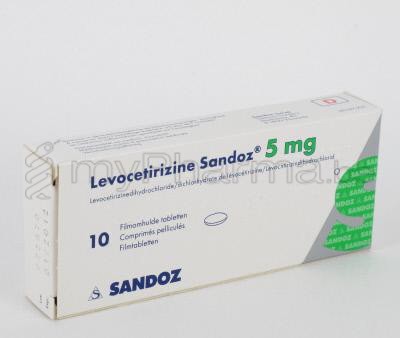 LEVOCETIRIZINE SANDOZ 5 MG 10 COMP (médicament)
