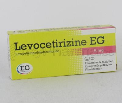 LEVOCETIRIZINE EG 5 MG 20 COMP  (médicament)