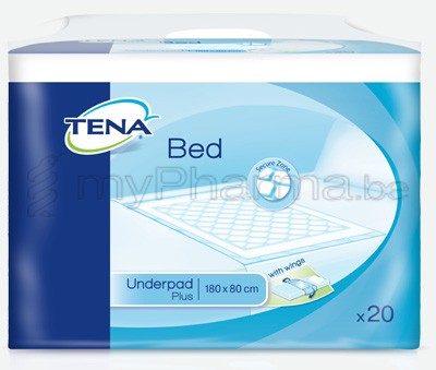 TENA BED PLUS WINGS 80X180CM 20 pcs 77110200          (dispositif médical)
