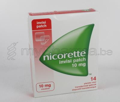 NICORETTE INVISI 10 MG 14 PATCHES               (médicament)
