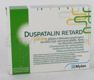 DUSPATALIN RETARD 200 MG 30 CAPS       (médicament)